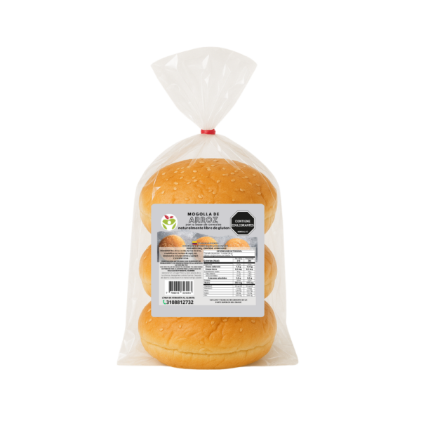 Pan de Arroz para Hamburguesa