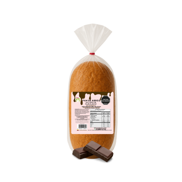 Pan de Arroz Relleno con Crema de Cacao