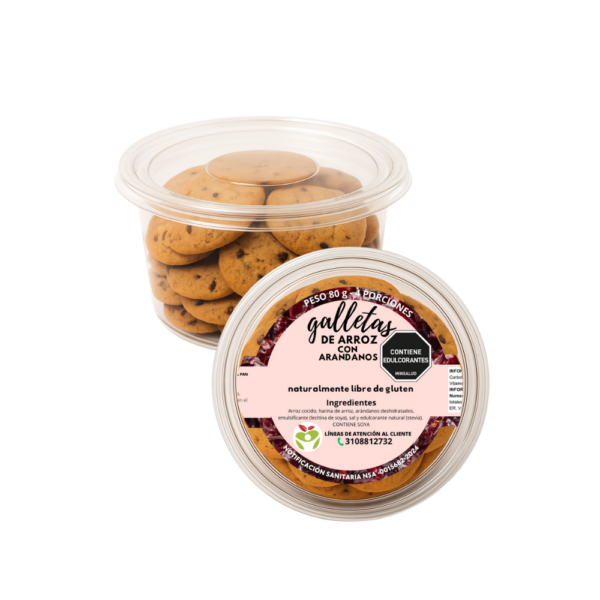 Galleta Mini Chip de Arroz con Arándanos