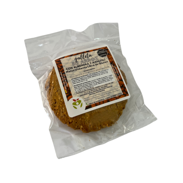 Galleta de Arroz con Almendra y Ajonjolí  Paquete x12