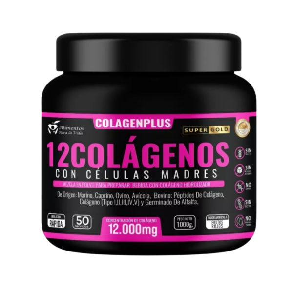 12 Colágenos con Células Madre 1000g