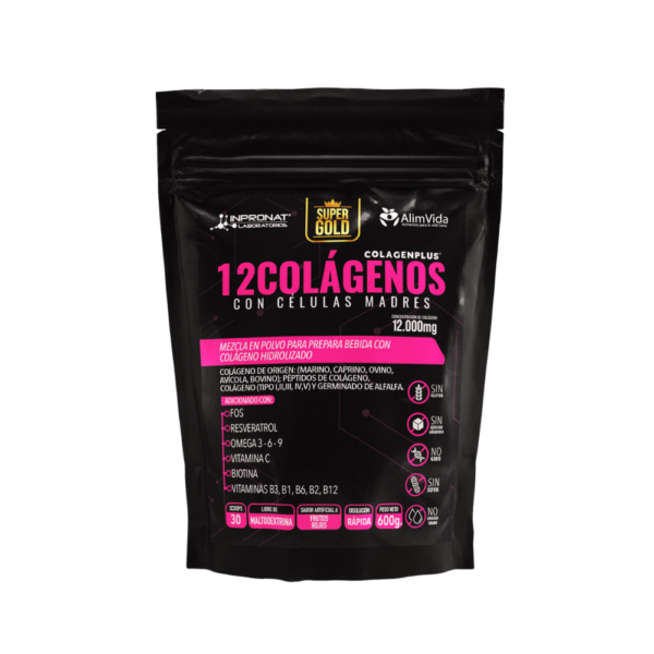 12 Colágenos con Células Madre 600g