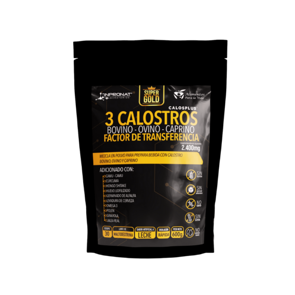 Tres Calostros con Factor de Transferencia  600g