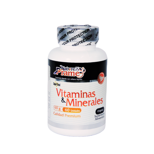 Vitaminas y Minerales  Prame 60g x60 CAPSULAS