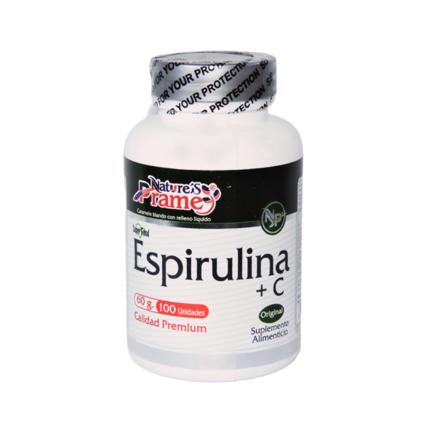 Espirulina + Vitamina C  Prame 60g x100 CAPSULAS